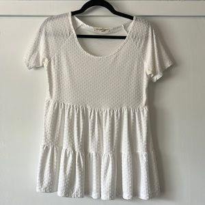 White Babydoll Top